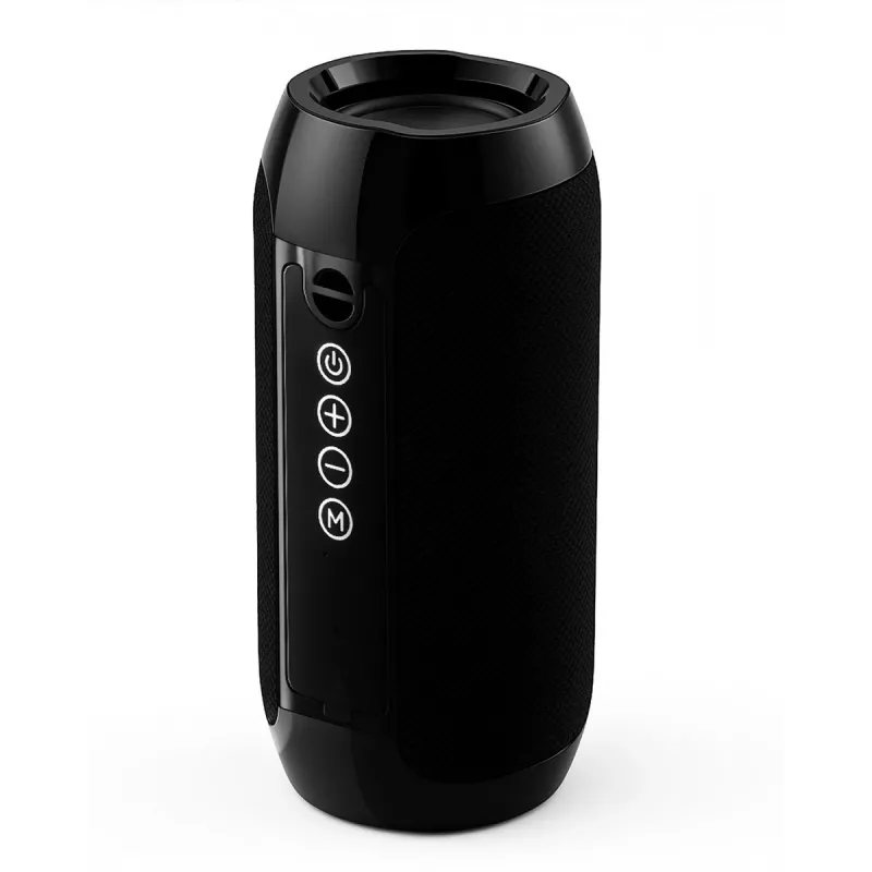 Altavoz estéreo Bluetooth portátil SQUEAK SQ1008 — 14W RMS, Bluetooth 5.3, 1200 mAh, IPX4, FM, LED, AUX, USB