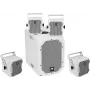 Set de altavoces activos Omnitronic BOB-10A ws con 4x BOB-4 ws — altavoz principal activo con cuatro altavoces satélite