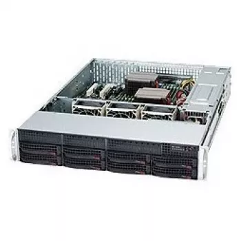 Super Micro Supermicro SC825 TQC-600LPB - Montaje en rack 2U - E-ATX - SATA/SAS - Hot-Swap 600 W - Negro (CSE-825TQC-600LPB)