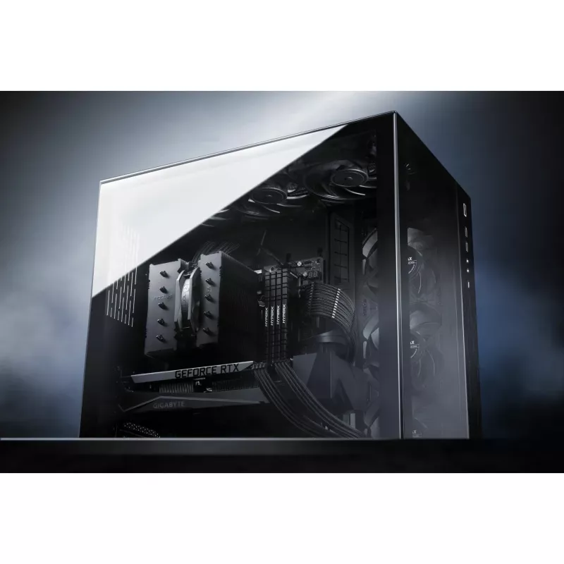 Noctua NH-D12L chromax.black disipador de CPU por aire, 120 mm, aluminio, negro, 450–2000 RPM, 22,6 dBA