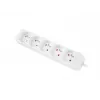 LANBERG PS0-05E-0150-W 1,5 m blanco 5 tomas 230V alargador Lanter de cobre macizo