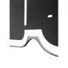 NeXtime Reloj de pared 3072zw Thumbs up, 40,5x41 cm, pared, negro/plateado