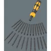 Wera 05018110001 Kraftform Kompakt 900 Set 1 juego de destornilladores con destornillador de impacto y puntas, 19 piezas, 1/4", negro/amarillo