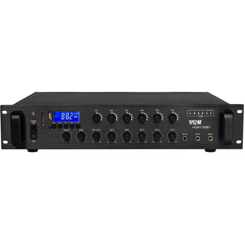 Amplificador HQM1150BT radio FM/MP3 150W