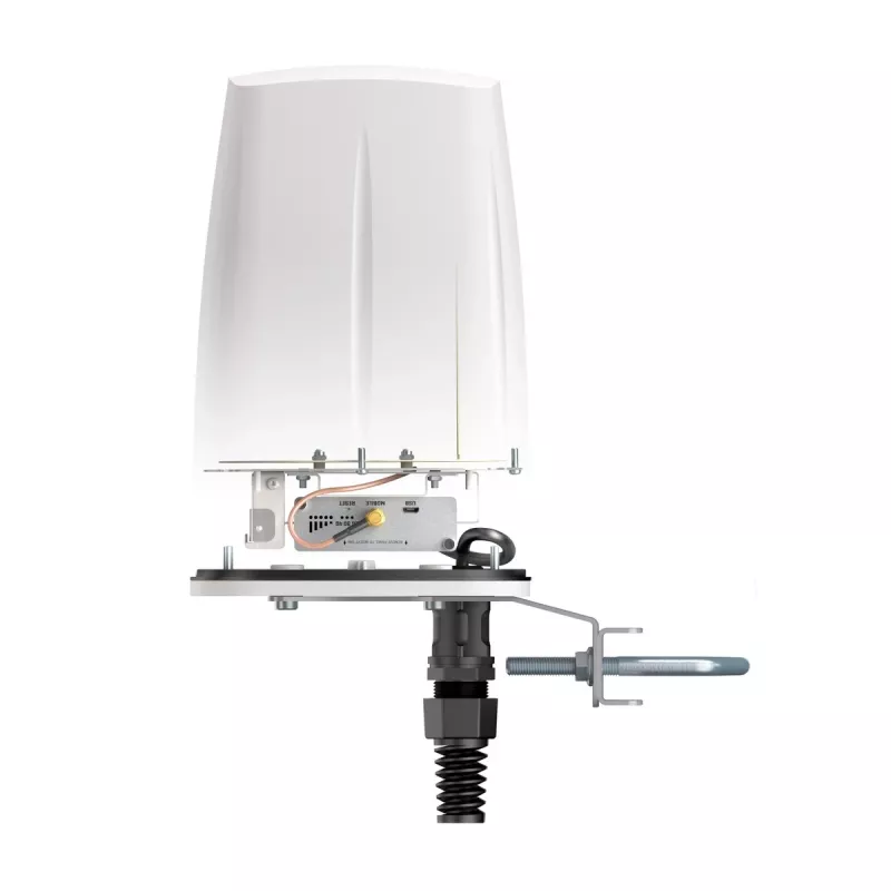 QuWireless QuSpot A140S-A antena LTE omnidireccional para Teltonika TRB140, PoE/LAN, 4 dBi, IP67, blanca
