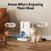 Comedero automático PETKIT YumShare Dual-hopper 2 con cámara, capacidad 5 L, ABS y acero inoxidable 304, blanco