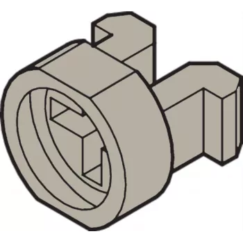 Escuadra de montaje SCHROFF multipacPRO 21100-464 poliamida gris, 1 ud.