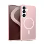 Crong Hybrid Matte Magnetic funda para Samsung Galaxy S26 — TPU/PC, rosa