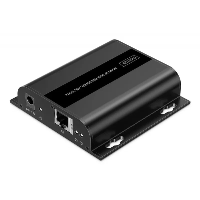 Receptor Digitus HDMI IP PoE, 4K/60Hz