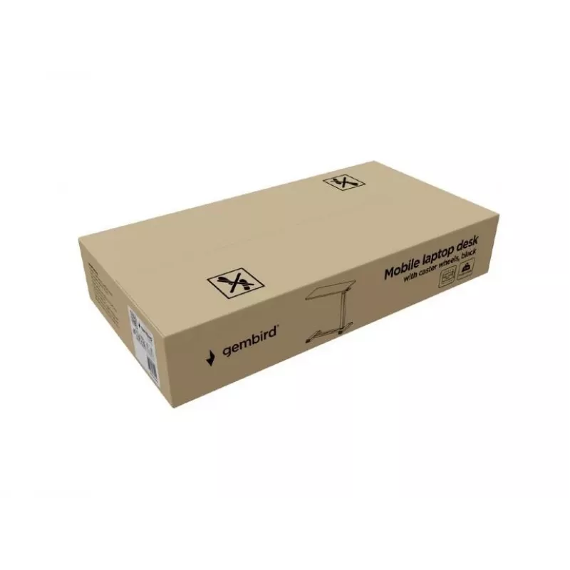 Mesa de ordenador recta Gembird TVS-DESK-02-BK negra aglomerado