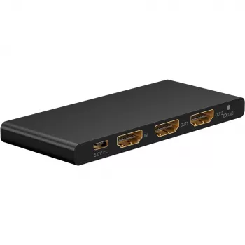 Splitter HDMI 1 a 2 (4K @ 60 Hz) – divide 1 señal de entrada HDMI en 2 señales de salida HDMI