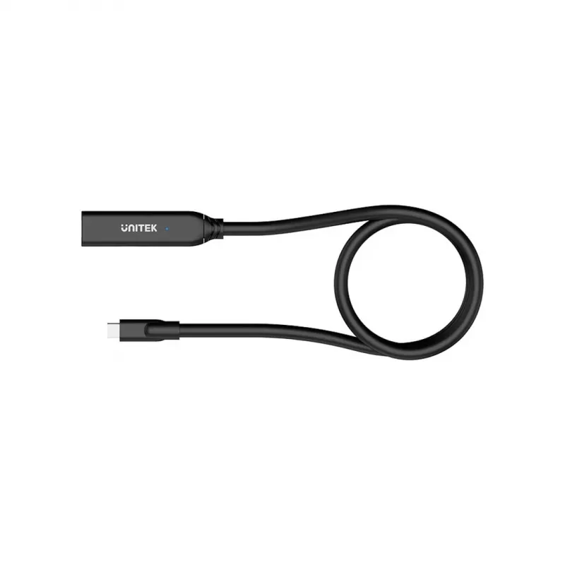 Cable prolongador Unitek U1335ABK01 USB-C conector macho a conector hembra, 10 Gbit/s, 5 m, negro