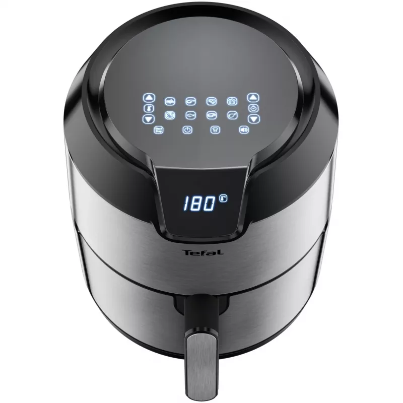 Freidora de aire Tefal Easy Fry EY401D Single 4,2 L Independiente 1500 W Negra, Acero inoxidable