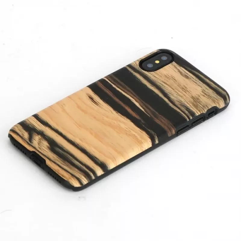 Funda para smartphone man and wood para iPhone X/XS — ébano blanco negro