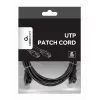 Cable de red Gembird PP6U-2M/BK RJ-45 Cat6 2m negro