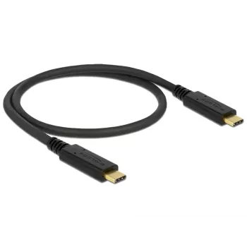 Cable USB DeLOCK 83042 USB 3.2 Gen 2 0,5 m USB C negro