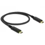 Cable USB DeLOCK 83042 USB 3.2 Gen 2 0,5 m USB C negro