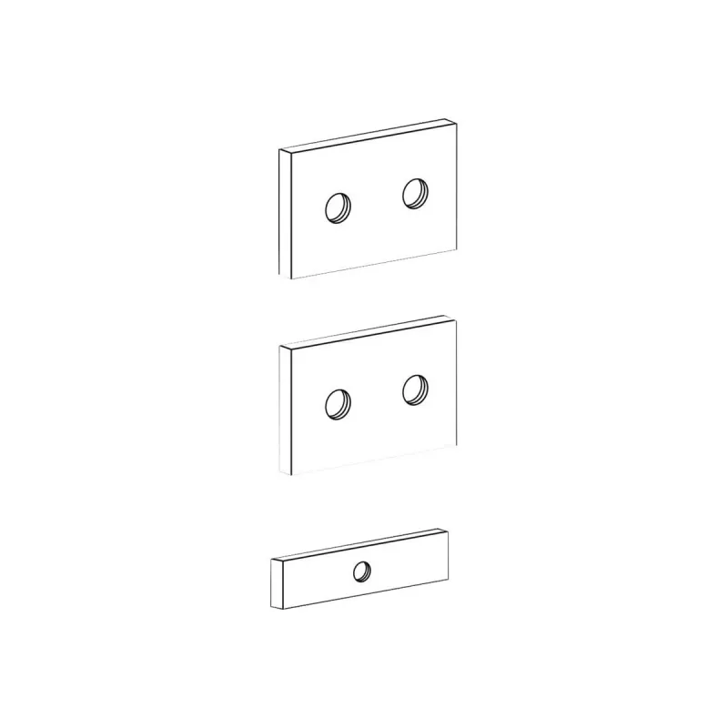 Juego de soporte de montaje en riel para soportes de CPU Ergotron 60-156
