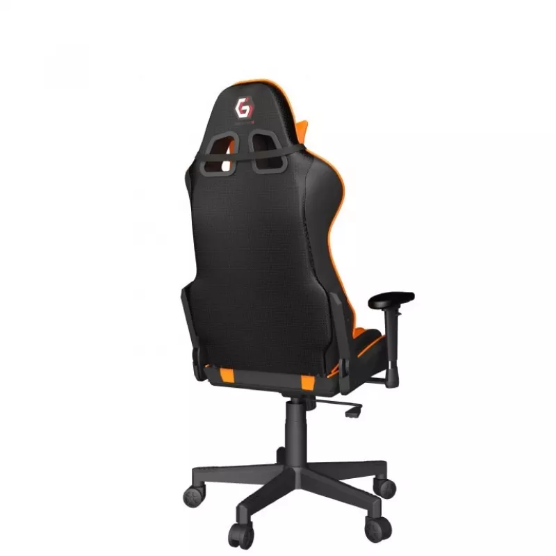 Silla gaming GEMBIRD GC-SCORPION-04X negro-naranja diseño ergonómico, asiento ajustable, respaldo alto