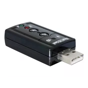 DeLOCK Adaptador de sonido USB 7.1 - Tarjeta de sonido - Estéreo - USB (61645)