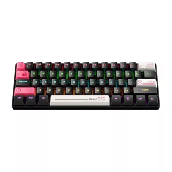 Teclado gaming con cable Onikuma G55 Negro QWERTY — diseño compacto, teclas multimedia