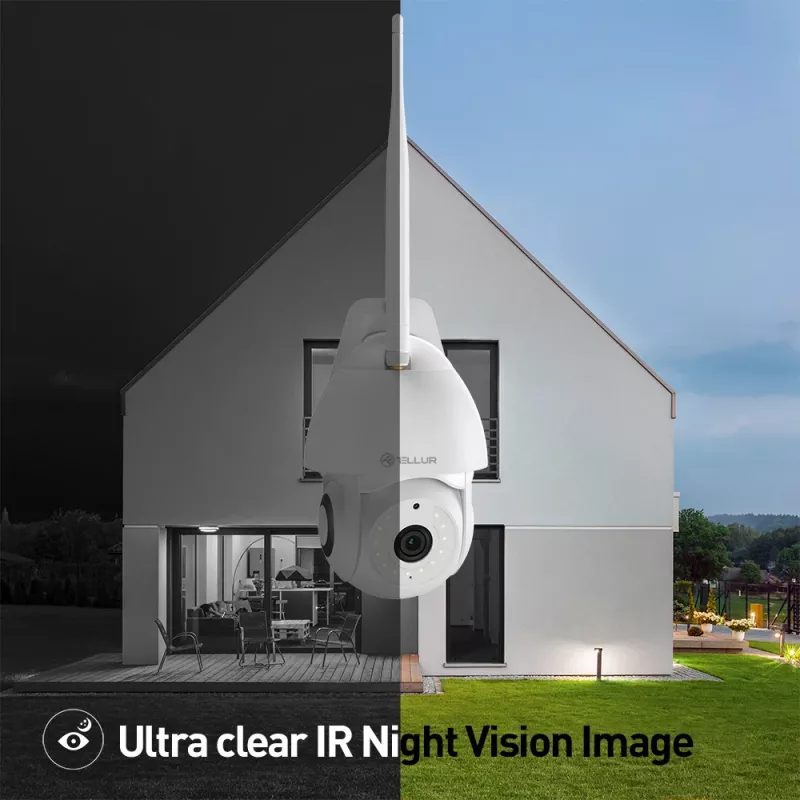 Cámara de vigilancia Tellur TLL331451 3MP UltraHD PTZ blanca