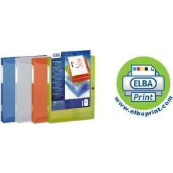 ELBA carpeta Polyvision, A4, PP, capacidad 40 mm, bolsillo frontal transparente, transparente (994034 FL)