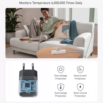 Cargador de interior Anker 511 Nano A2337G11 — 30 W USB-C, negro