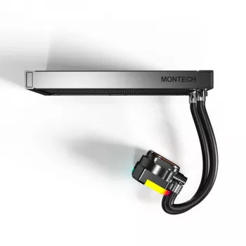 Refrigeración líquida todo en uno para CPU Montech Hyper Flow ARGB 240 mm, negro
