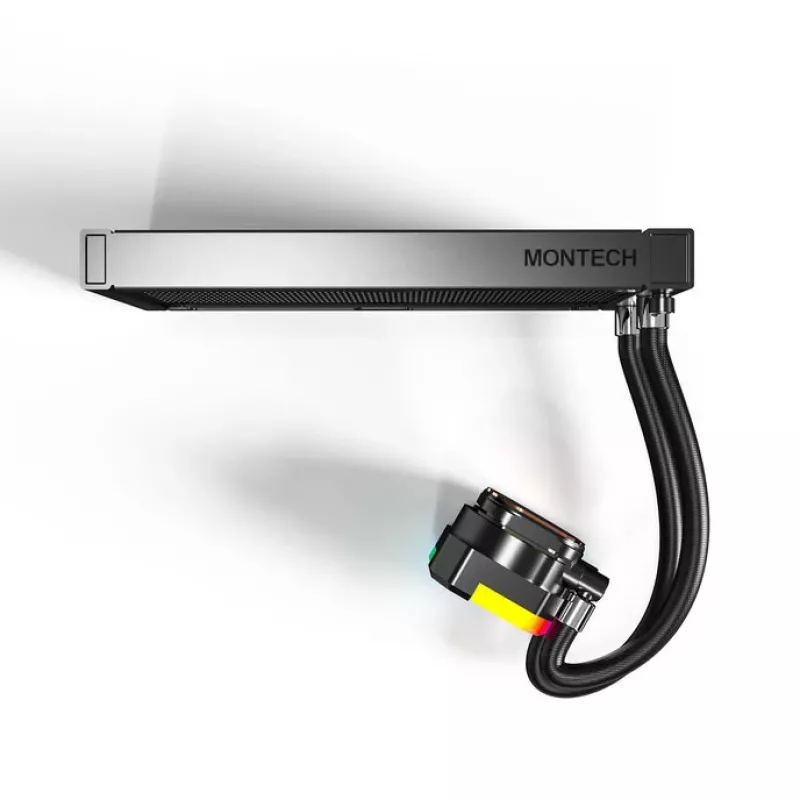 Refrigeración líquida todo en uno para CPU Montech Hyper Flow ARGB 240 mm, negro