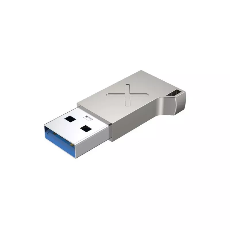 Unitek A1034NI adaptador de USB-A macho a USB-C hembra, USB 3.1 Gen1, plateado