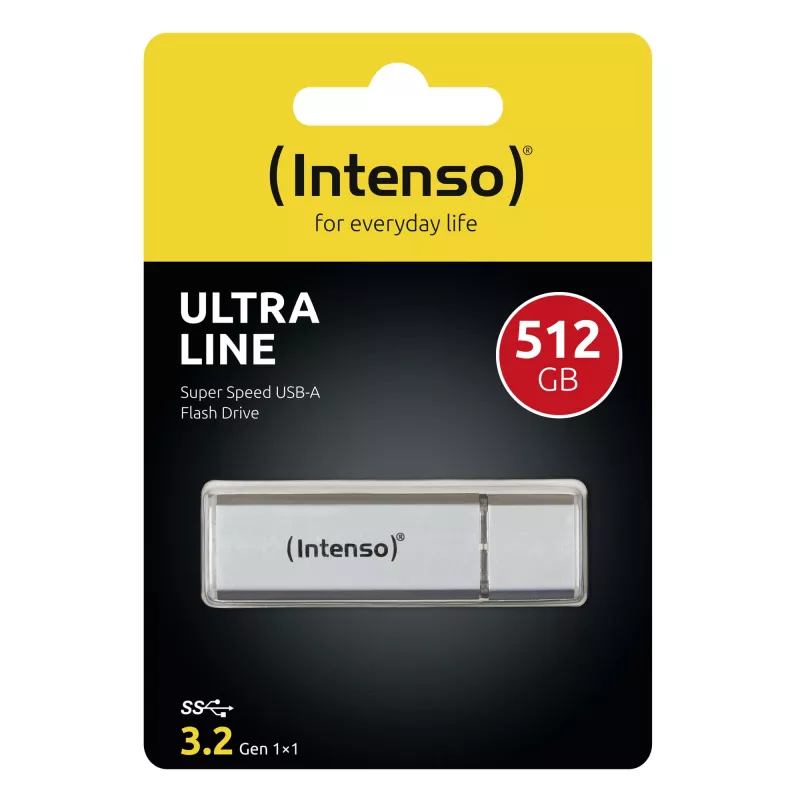 Memoria USB Intenso 512 GB USB Type-A 3.2 Gen 1 Plata