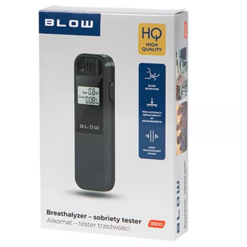 BLOW 3300 alcoholímetro, negro