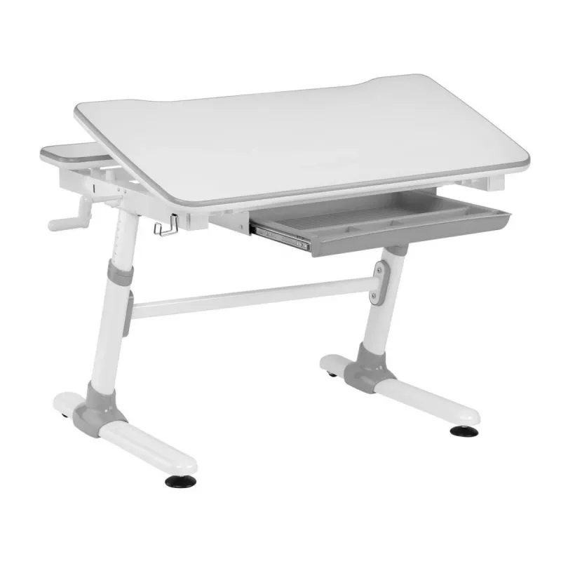 Ergo Office Escritorio infantil ergonómico de altura ajustable, gris, máx. 100 kg, ER-417 2cz