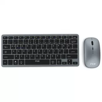 INCA IBK-572BT conjunto de teclado y ratón inalámbrico, gris