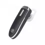 Manhattan Auricular Bluetooth de un solo oído, micrófono omnidireccional, controles integrados, negro, 10 horas de uso, alcance 10 m, cable de carga USB-A incluido, Bluetooth v4.0, 3 años de garantía