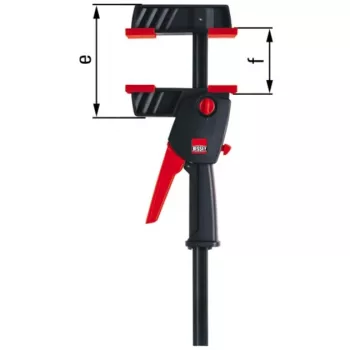 Abrazadera Bessey DUO30-8 multicolor metal 300mm de ancho