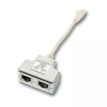Splitter de red EFB Elektronik K5122.015 conector macho/hembra Cat5e 10/100BASE-TX blanco