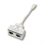 Splitter de red EFB Elektronik K5122.015 conector macho/hembra Cat5e 10/100BASE-TX blanco