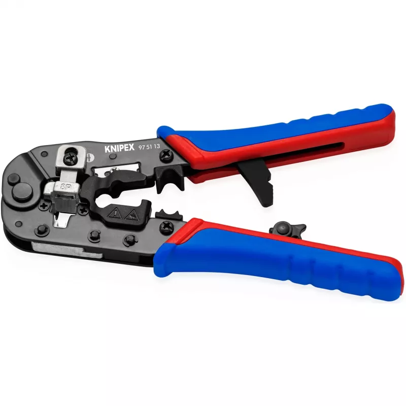 Alicate crimpador de cables Knipex 97 51 13 negro, azul, rojo