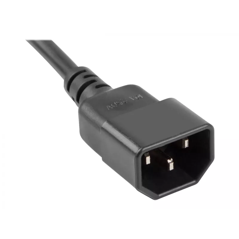 Regleta de alimentación Lanberg PS0-04E-0100-IEC-BK 1 m 4 tomas de corriente para interior negro