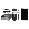 Wahl 3615-1016 afeitadora de láminas para hombre, recortadora, negro, plata