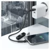 Cable USB RealPower MagneticCharge3 0,2 m USB A negro carga rápida