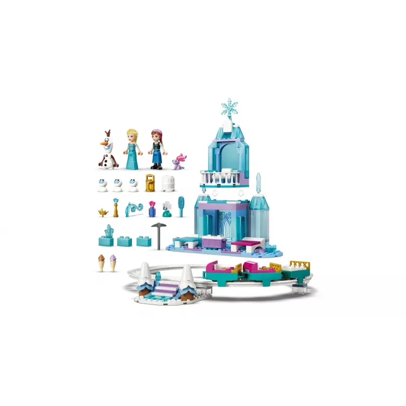 LEGO DISNEY 43281 El castillo de hielo de Elsa y aventura en trineo