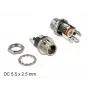 Conector de cables DeLOCK 89911 DC negro níquel