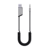 Savio TR-16 adaptador transmisor AUX con función manos libres, Bluetooth 5.3, Google Assistant/Siri
