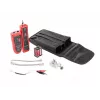 Comprobador de cables de red LANBERG NT-0501 — soporte RJ-11/RJ-12/RJ-45, longitud máx. 250 m, batería integrada, indicadores LED, negro