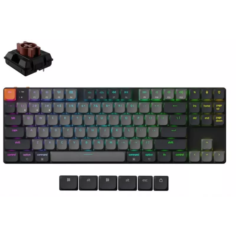Teclado inalámbrico K1 RGB/negro K1X-H3 Keychron