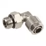Tornillo – adaptador en ángulo de 1/4 de pulgada, Innovatek, plata