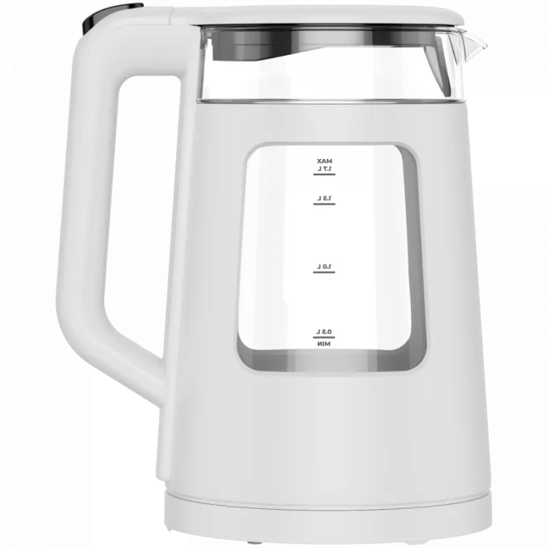 Hervidor de agua AENO EK6: 1850-2200W, 2L, Strix, forma cuadrada, tapa transparente, cristal altamente resistente, iluminación LED, apagado automático, protección contra funcionamiento en seco